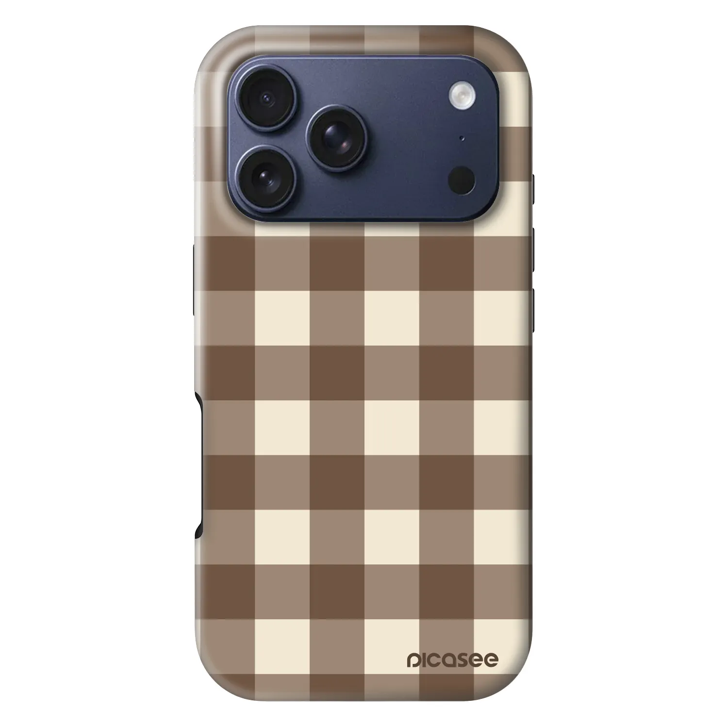 Picasee Fashion Case MagSafe za Apple iPhone 18 Pro - Brown grid