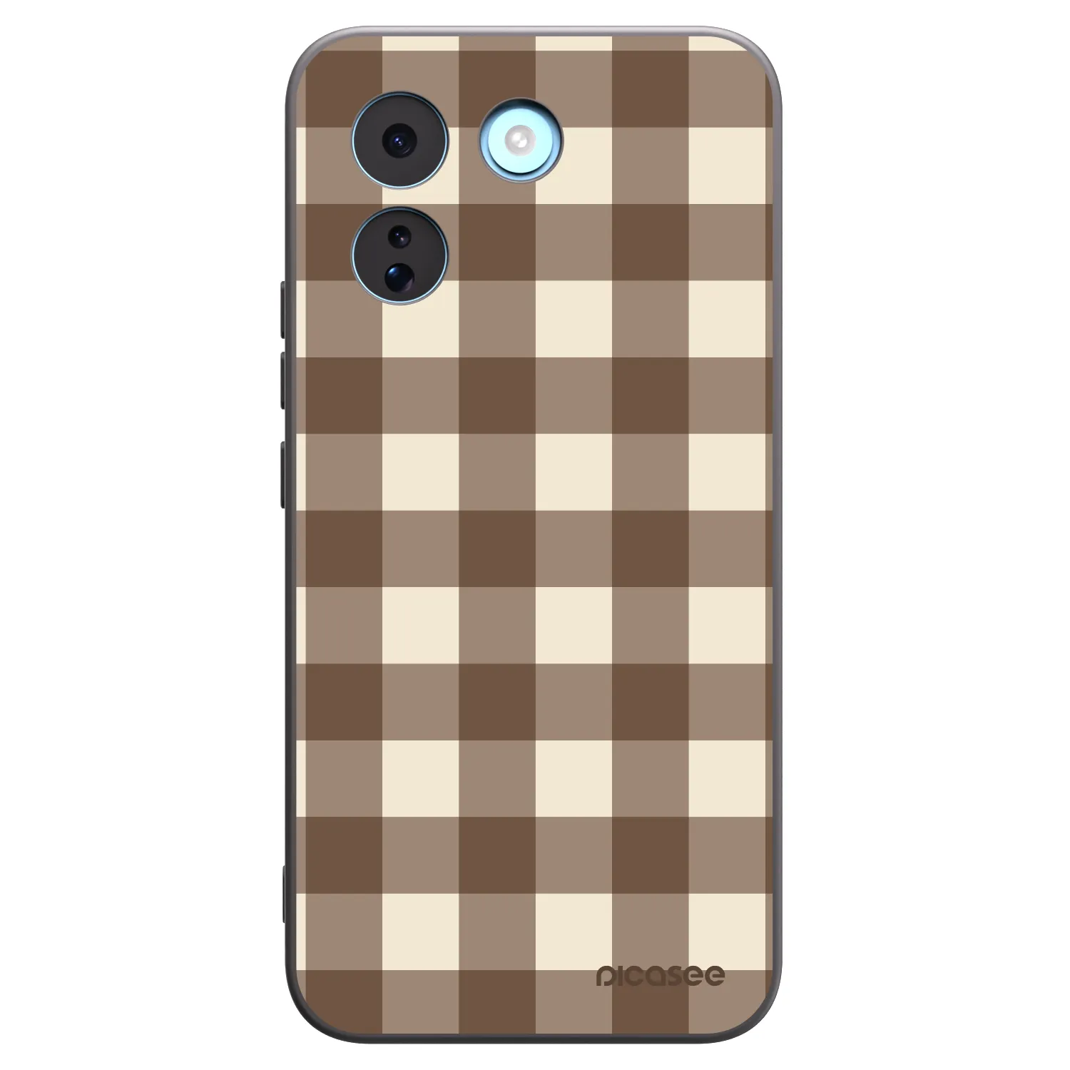Picasee silikonski črni ovitek za Xiaomi Redmi Note 17 Pro MAX 5G - Brown grid