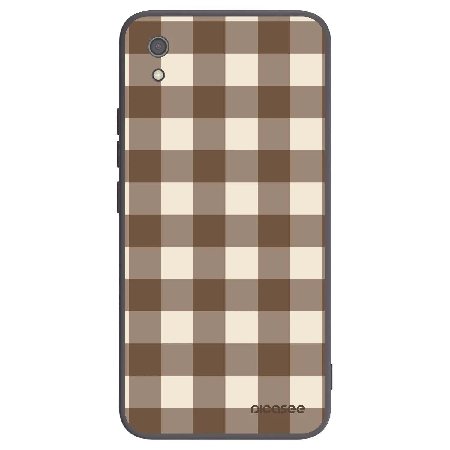 Picasee silikonski črni ovitek za Xiaomi Redmi 7A - Brown grid