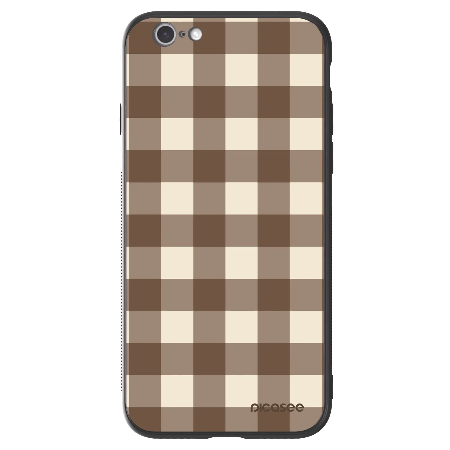 Picasee ULTIMATE CASE za Apple iPhone 6/6S - Brown grid
