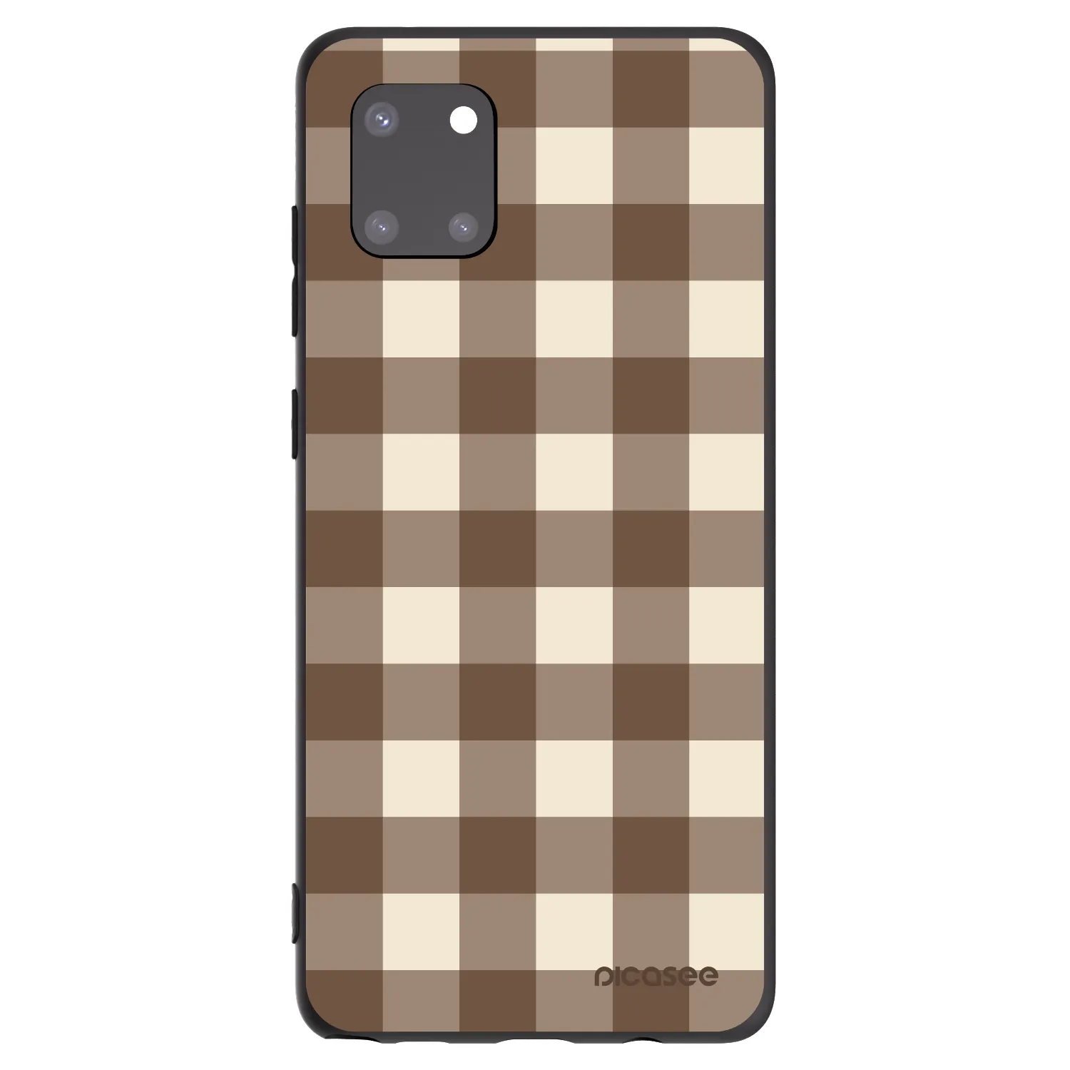 Picasee silikonski črni ovitek za Samsung Galaxy Note 10 Lite N770F - Brown grid