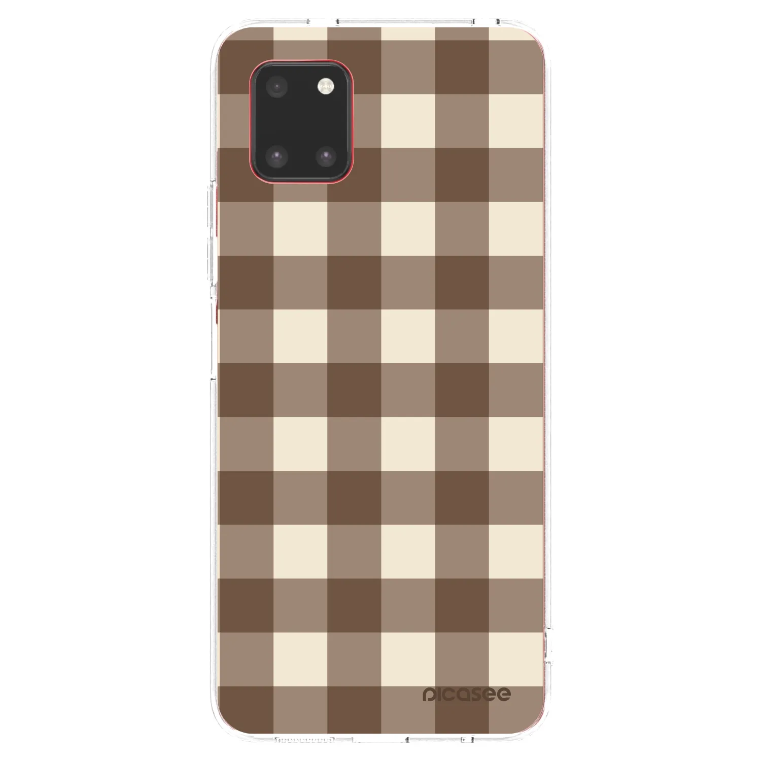 Picasee silikonski prozorni ovitek za Samsung Galaxy Note 10 Lite N770F - Brown grid