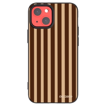 Picasee silikonski črni ovitek za Apple iPhone 13 mini - Brown lines