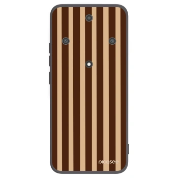 Picasee silikonski črni ovitek za Honor Magic5 Lite 5G - Brown lines