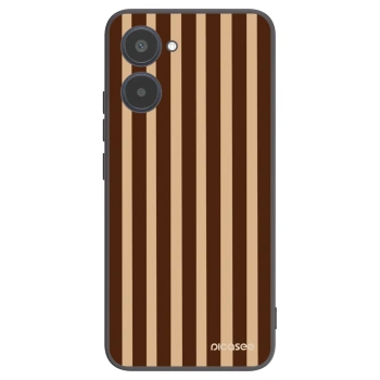 Picasee silikonski črni ovitek za Realme 10 4G - Brown lines