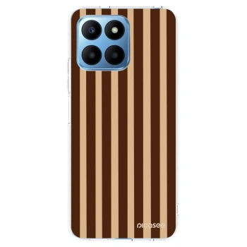 Picasee silikonski prozorni ovitek za Honor 70 Lite - Brown lines