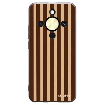 Picasee silikonski črni ovitek za Honor Magic8 Lite 5G - Brown lines
