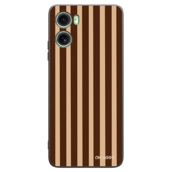 Picasee silikonski črni ovitek za Motorola Moto G06 - Brown lines