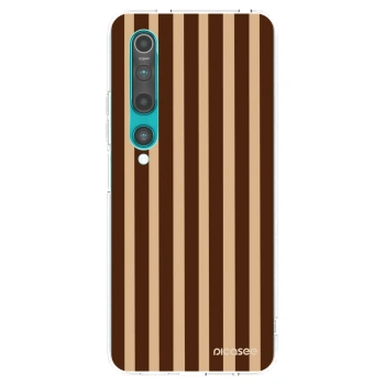 Picasee silikonski prozorni ovitek za Xiaomi Mi 10 - Brown lines