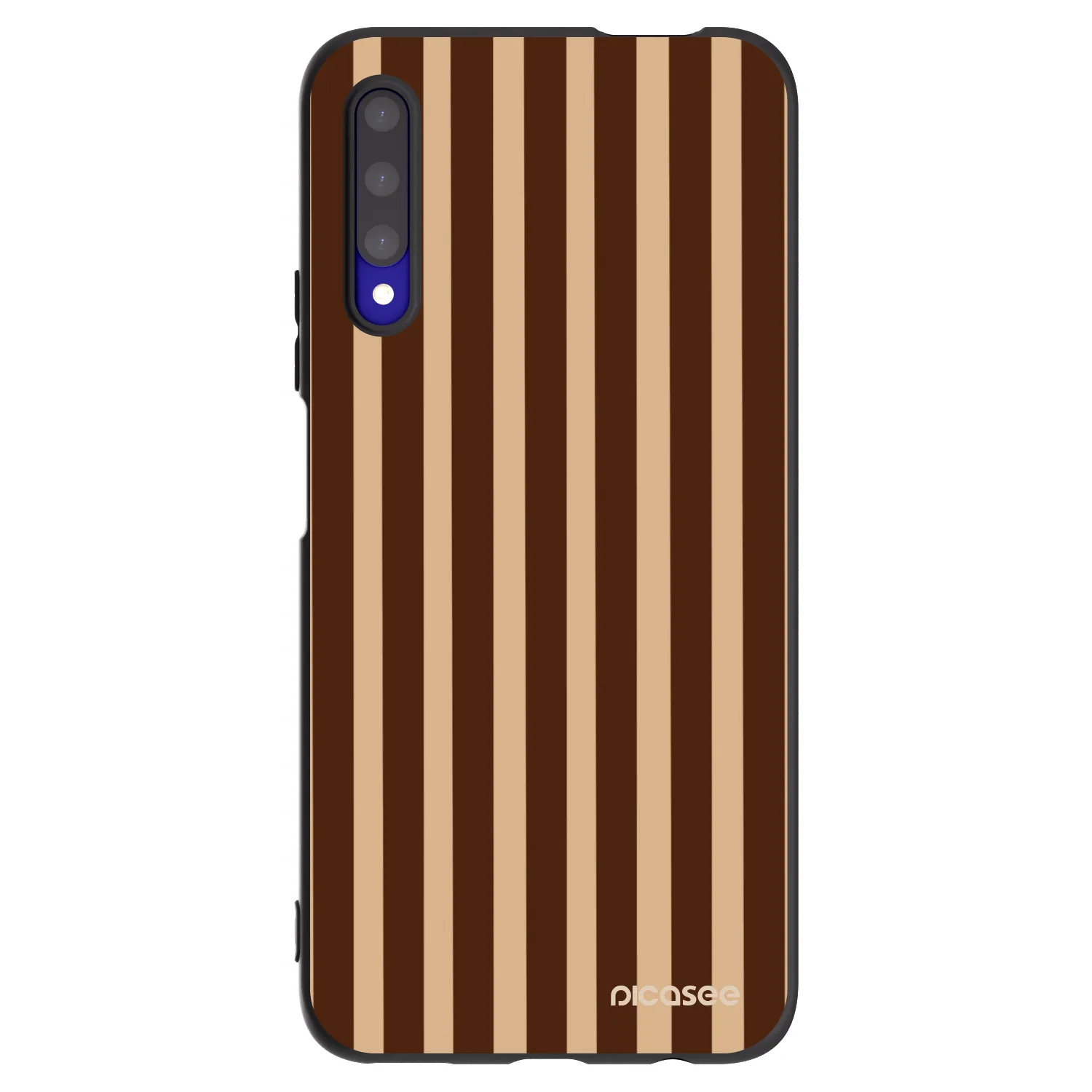 Picasee silikonski črni ovitek za Honor 9X Pro - Brown lines