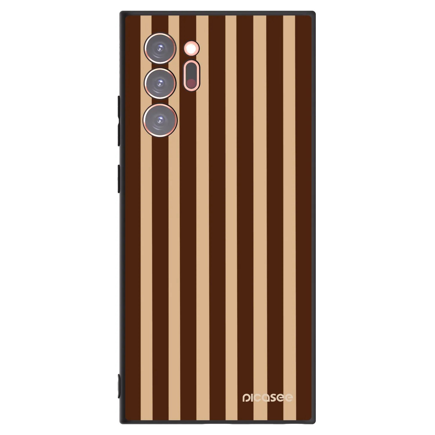 Picasee silikonski črni ovitek za Samsung Galaxy Note 20 Ultra - Brown lines