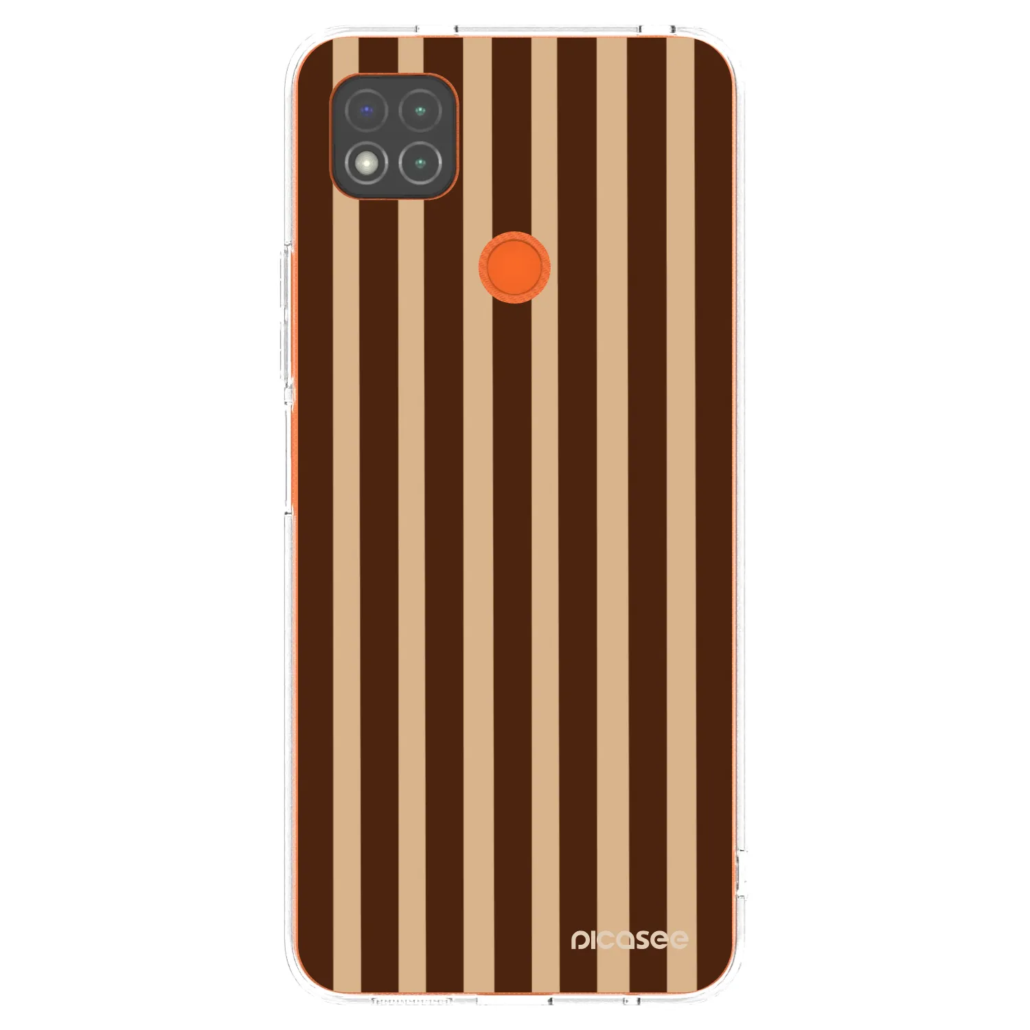 Picasee silikonski prozorni ovitek za Xiaomi Redmi 9C - Brown lines