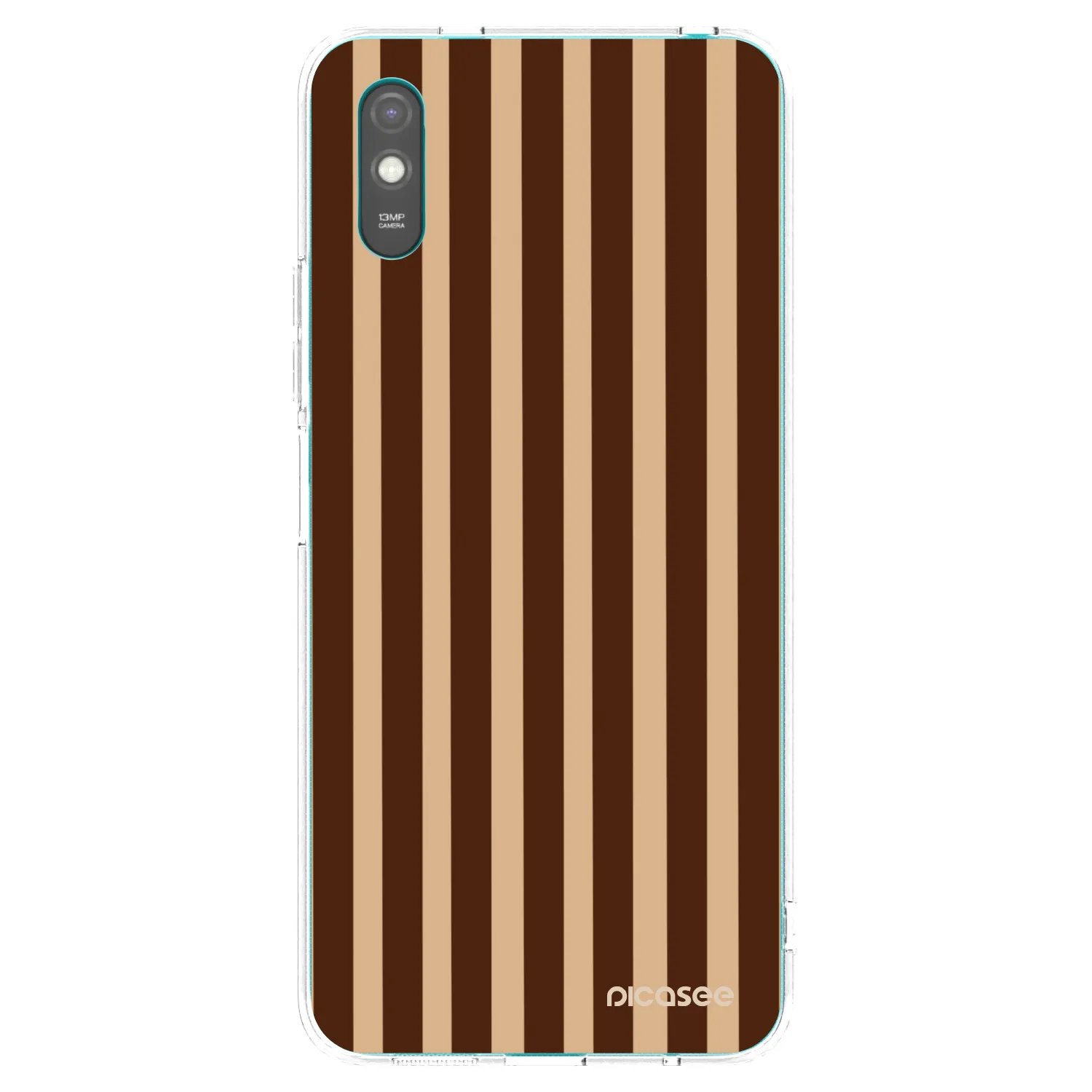 Picasee silikonski prozorni ovitek za Xiaomi Redmi 9A - Brown lines