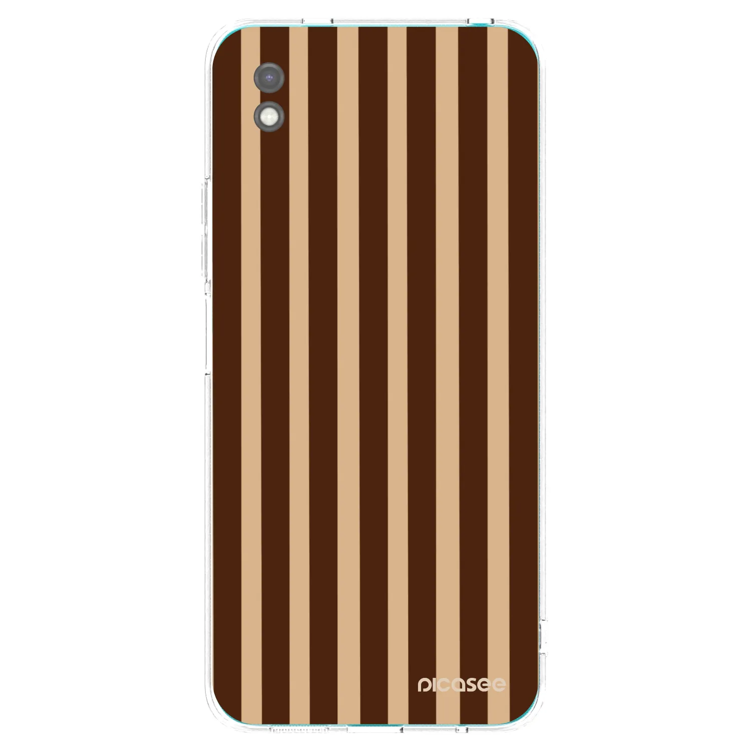 Picasee silikonski črni ovitek za Xiaomi Redmi 9A - Brown lines