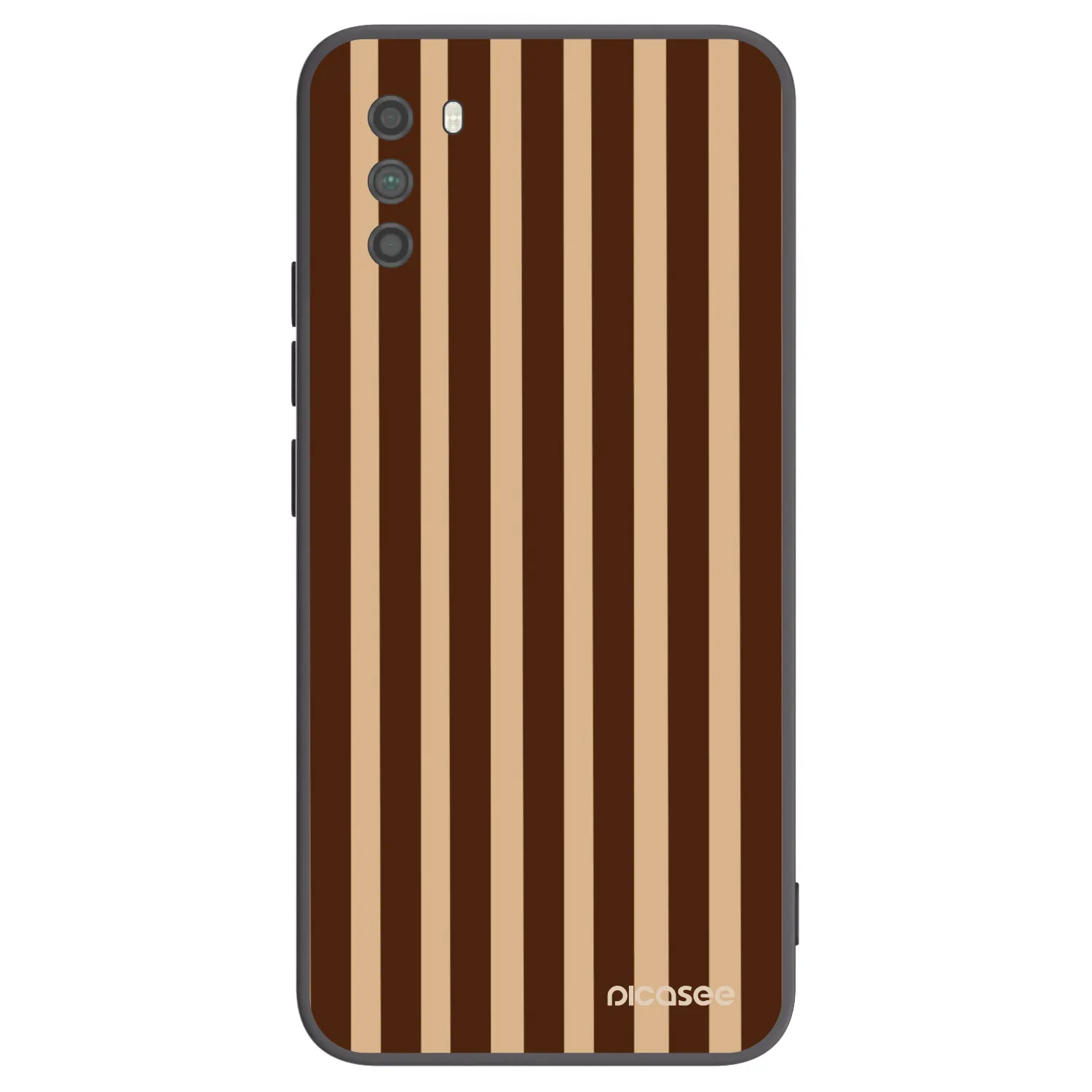 Picasee silikonski črni ovitek za Xiaomi Poco M3 - Brown lines
