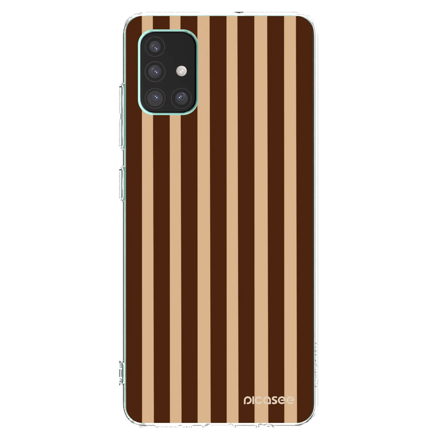 Picasee silikonski prozorni ovitek za Samsung Galaxy M51 M515F - Brown lines