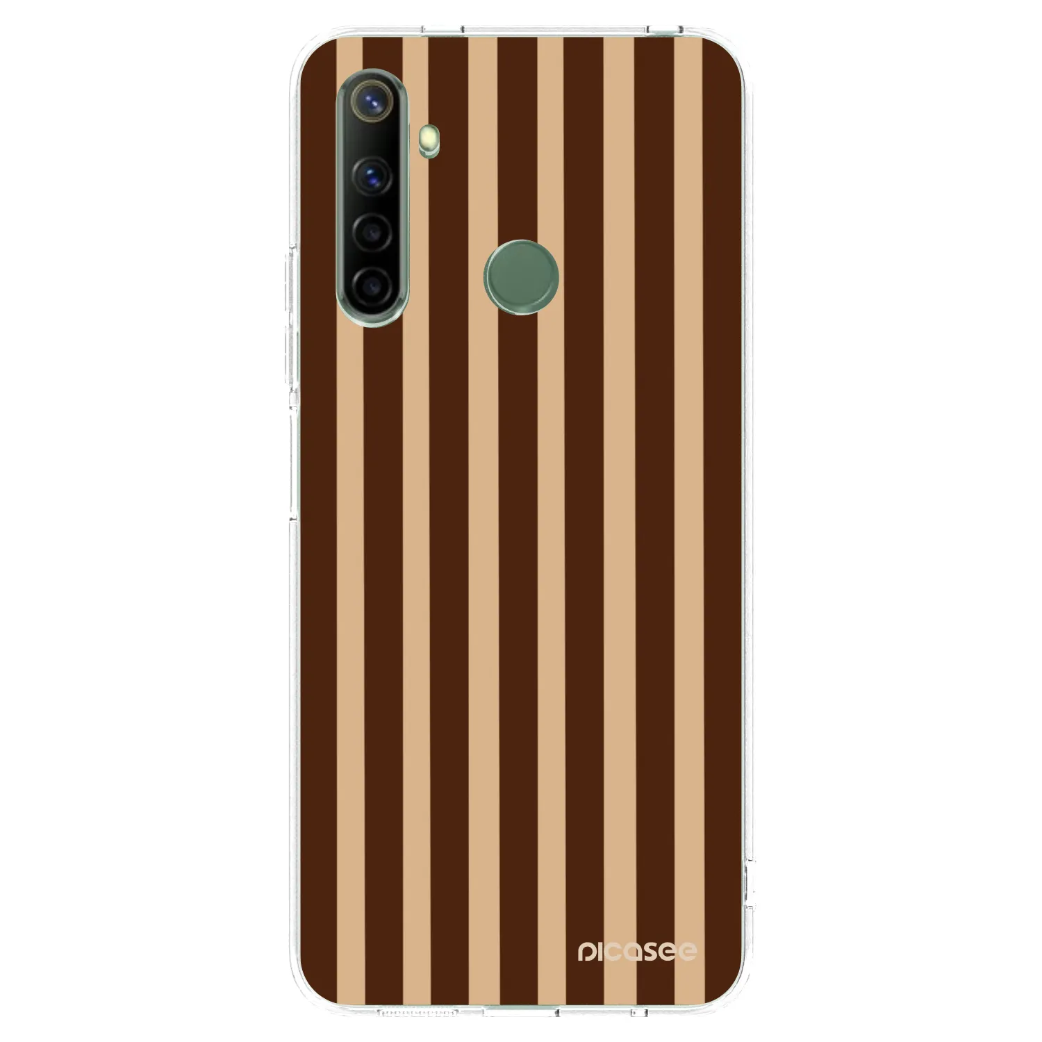 Picasee silikonski prozorni ovitek za Realme 6i - Brown lines