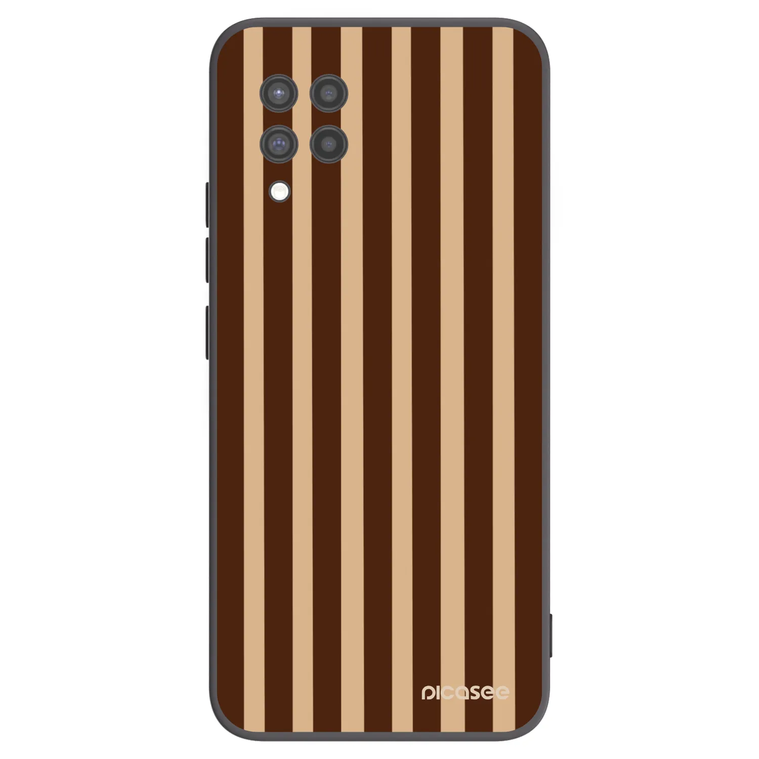 Picasee silikonski črni ovitek za Samsung Galaxy A42 A426B - Brown lines
