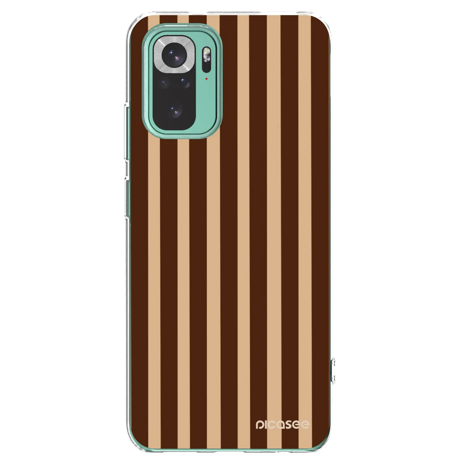 Picasee silikonski prozorni ovitek za Xiaomi Redmi Note 10 Pro - Brown lines
