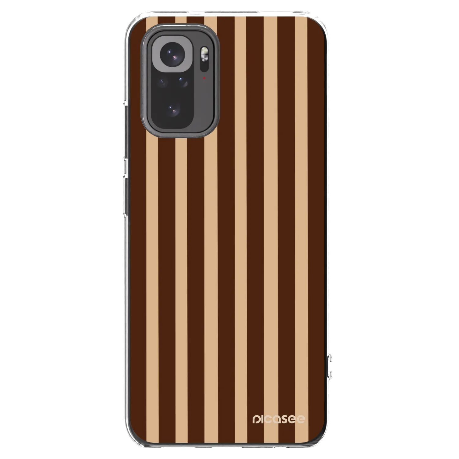 Picasee silikonski prozorni ovitek za Xiaomi Redmi Note 10S - Brown lines