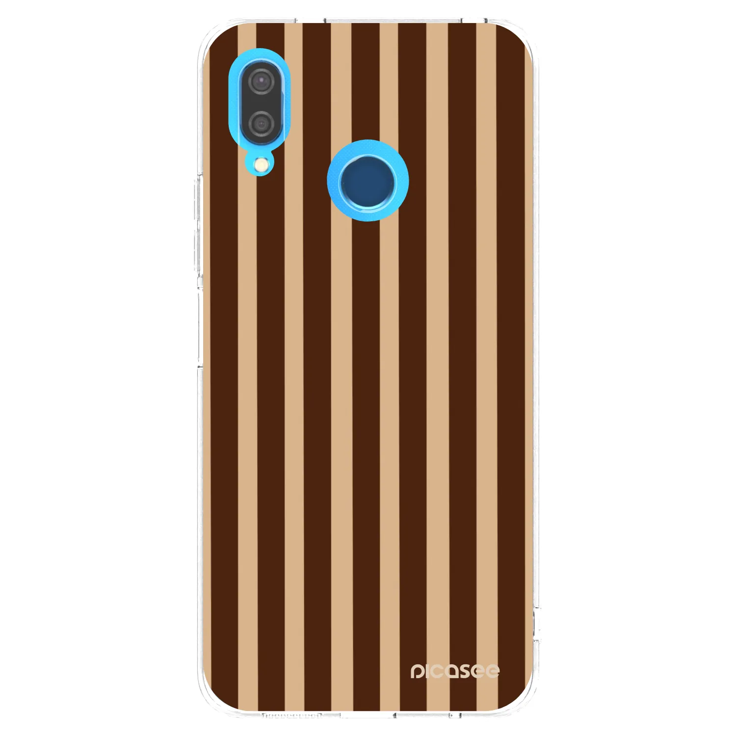 Picasee silikonski prozorni ovitek za Huawei P20 Lite - Brown lines
