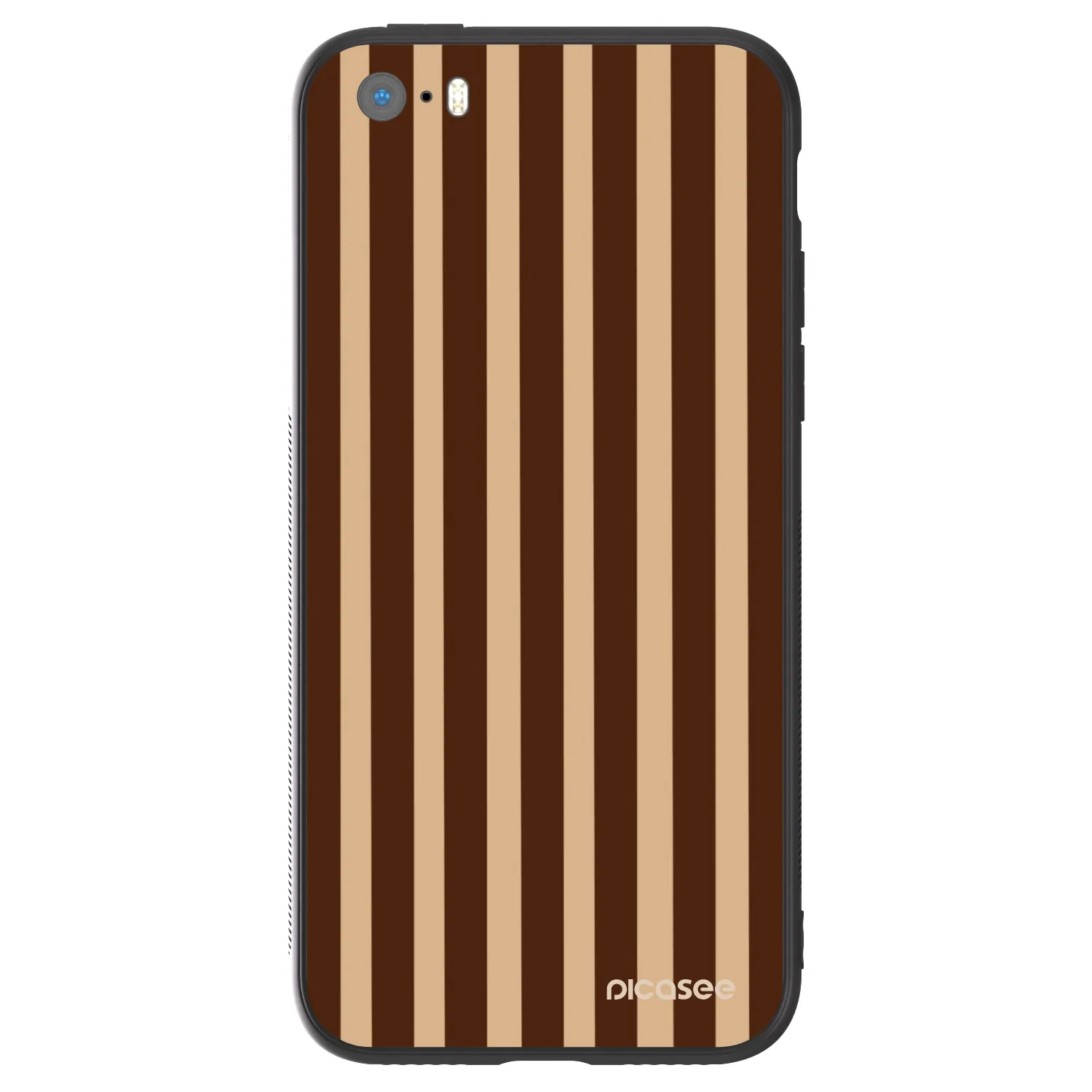 Picasee ULTIMATE CASE za Apple iPhone 5/5S/SE - Brown lines