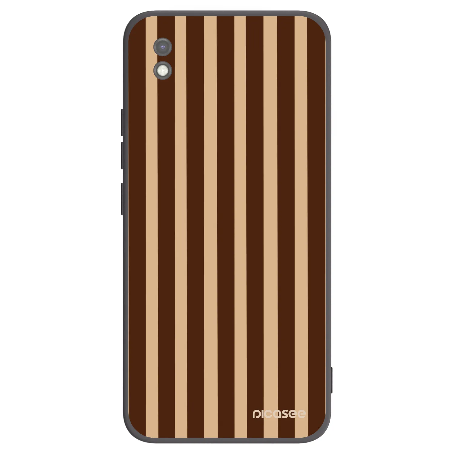 Picasee silikonski črni ovitek za Xiaomi Redmi 9AT - Brown lines