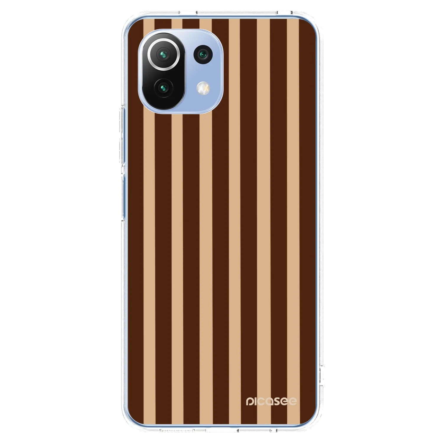 Picasee silikonski prozorni ovitek za Xiaomi Mi 11 Lite - Brown lines