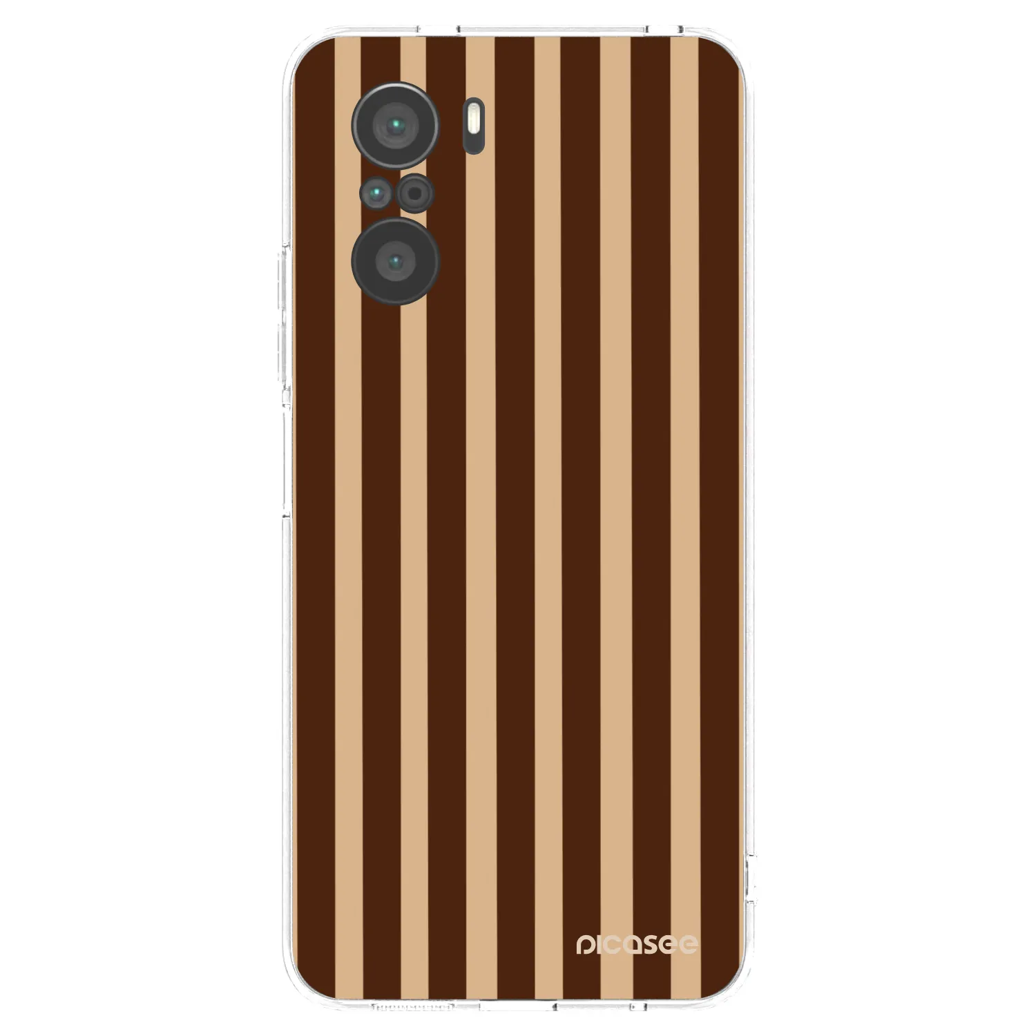Picasee silikonski prozorni ovitek za Xiaomi Poco F3 - Brown lines