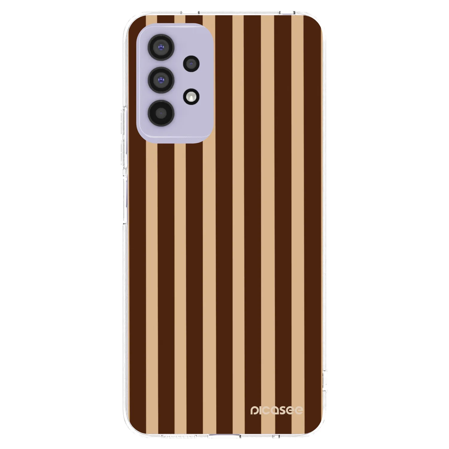 Picasee silikonski prozorni ovitek za Samsung Galaxy A32 4G SM-A325F - Brown lines