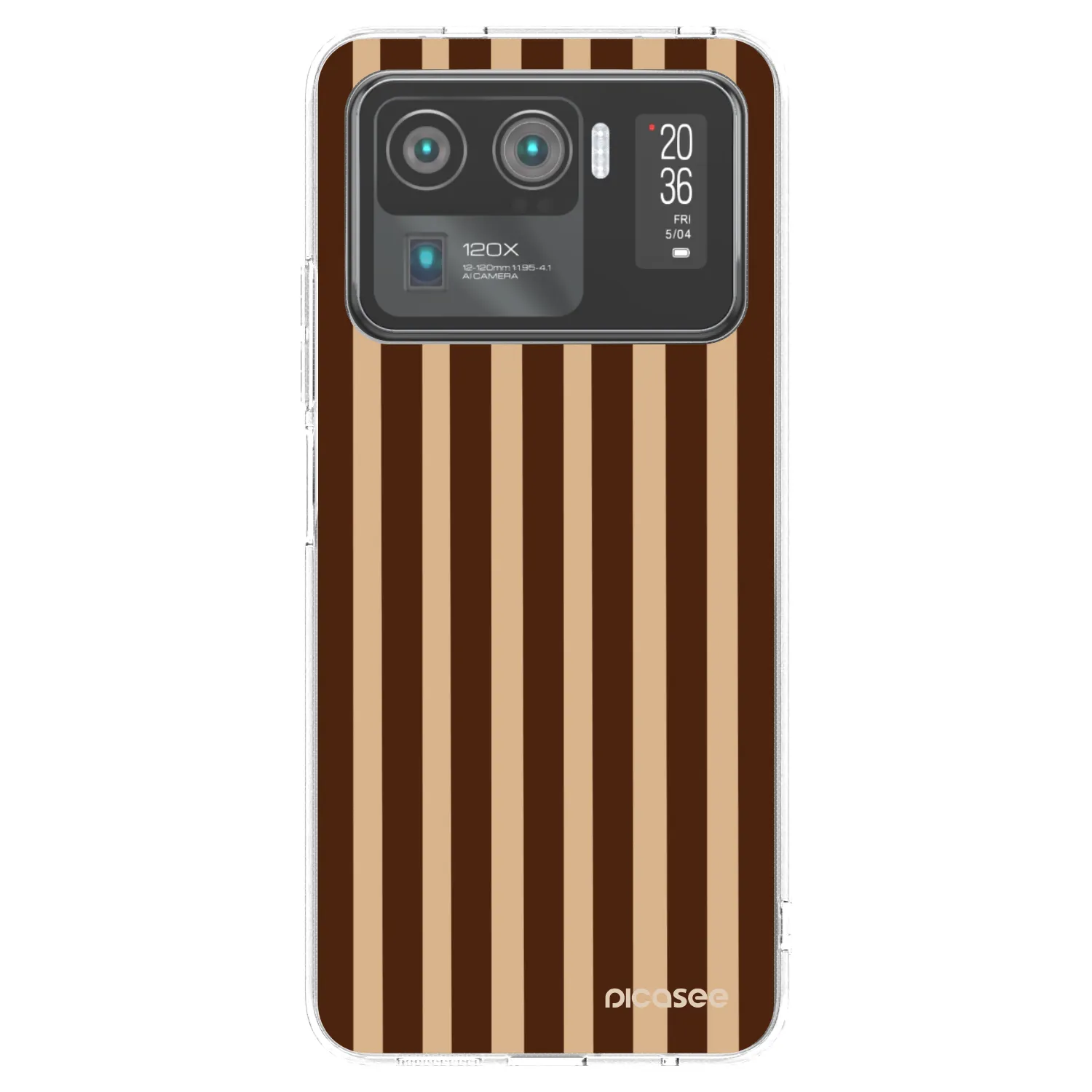 Picasee silikonski prozorni ovitek za Xiaomi Mi 11 Ultra - Brown lines