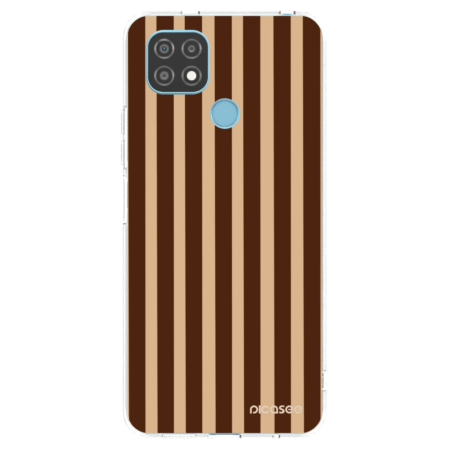 Picasee silikonski prozorni ovitek za Realme C21 - Brown lines