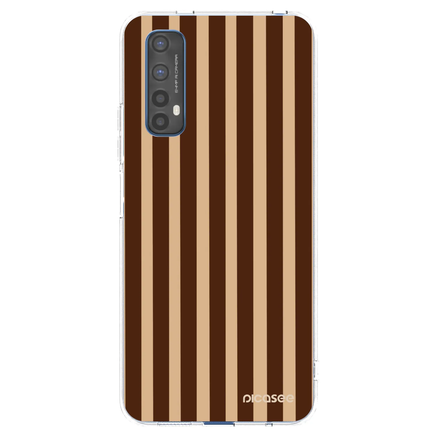 Picasee silikonski prozorni ovitek za Realme 7 - Brown lines