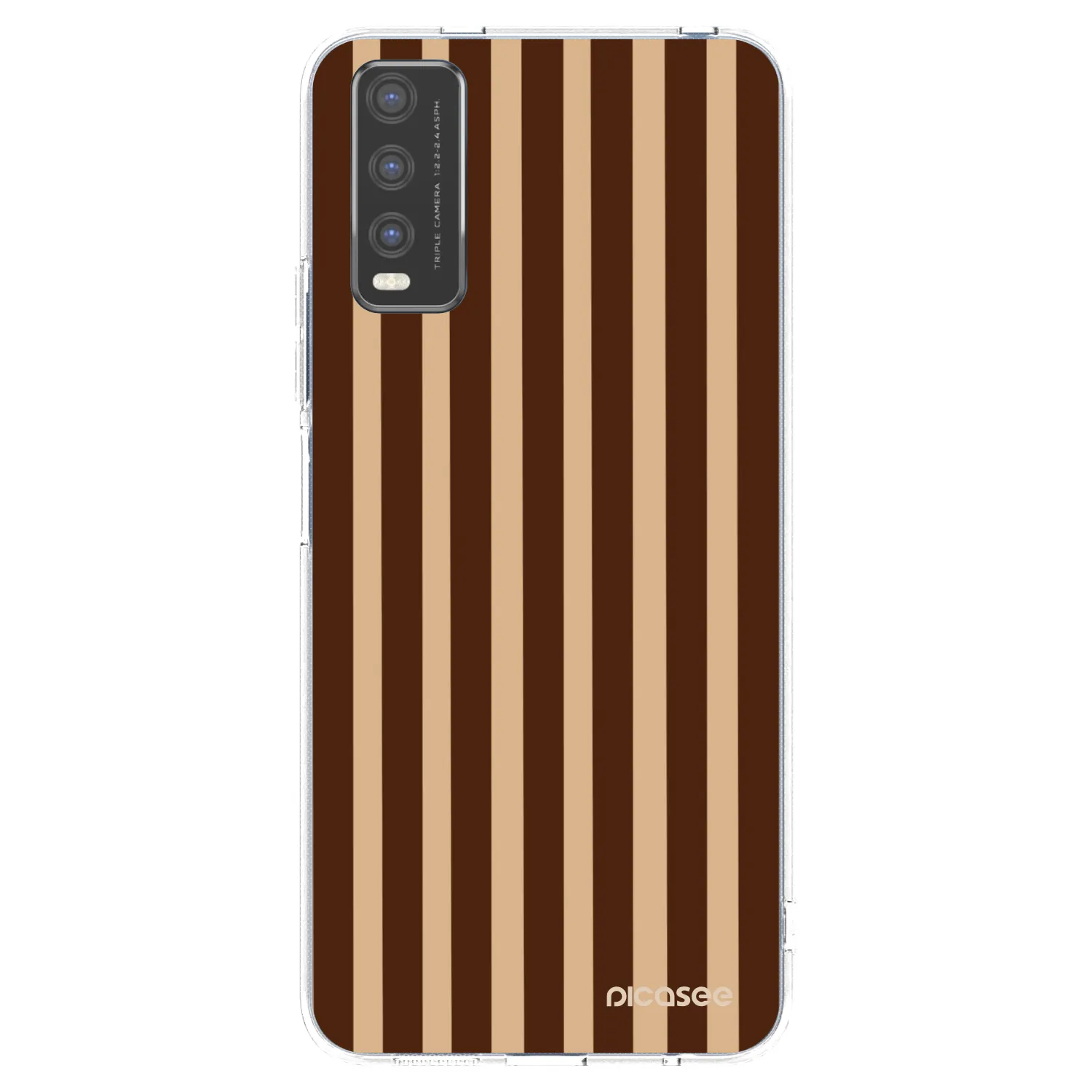 Picasee silikonski prozorni ovitek za Vivo Y20s - Brown lines