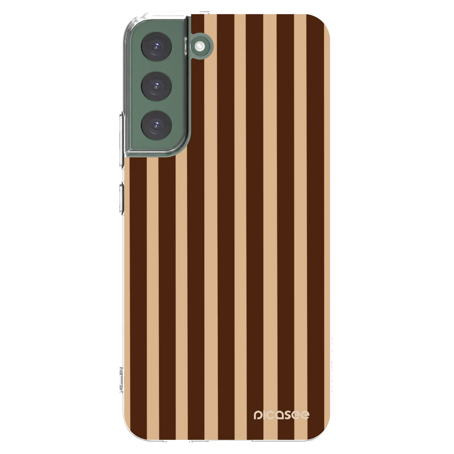 Picasee silikonski prozorni ovitek za Samsung Galaxy S22+ 5G - Brown lines