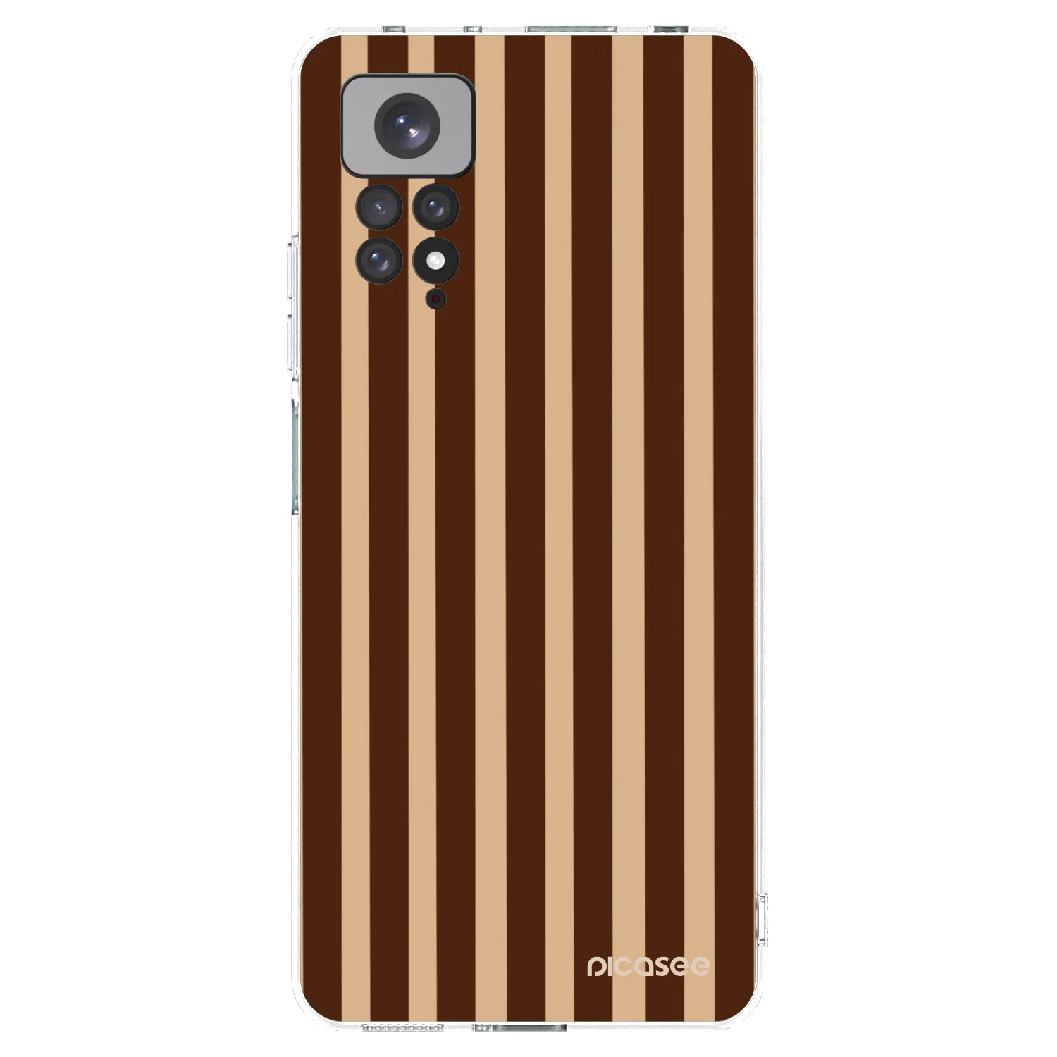 Picasee silikonski prozorni ovitek za Xiaomi Redmi Note 11S 4G - Brown lines