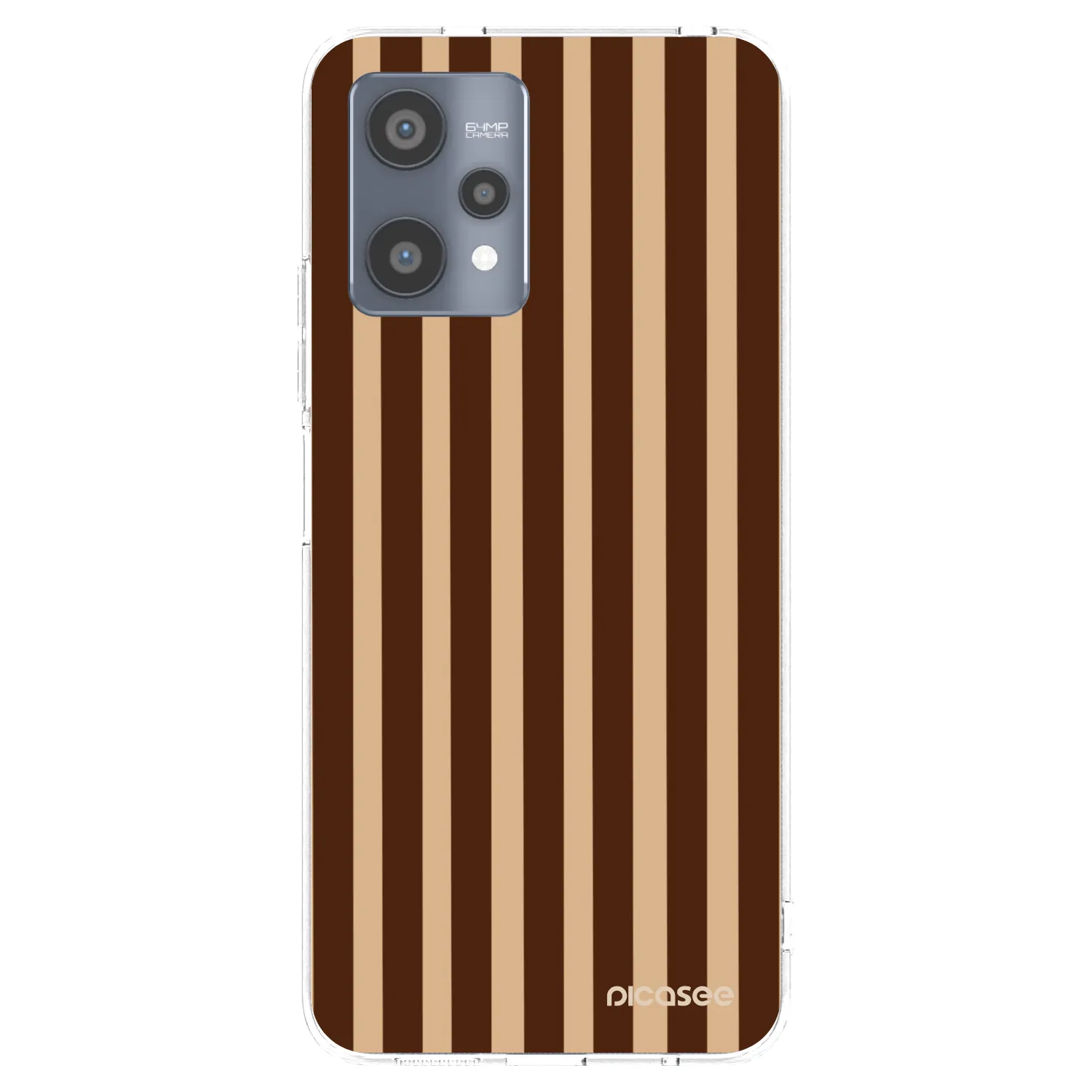 Picasee silikonski prozorni ovitek za Realme 9 Pro 5G - Brown lines