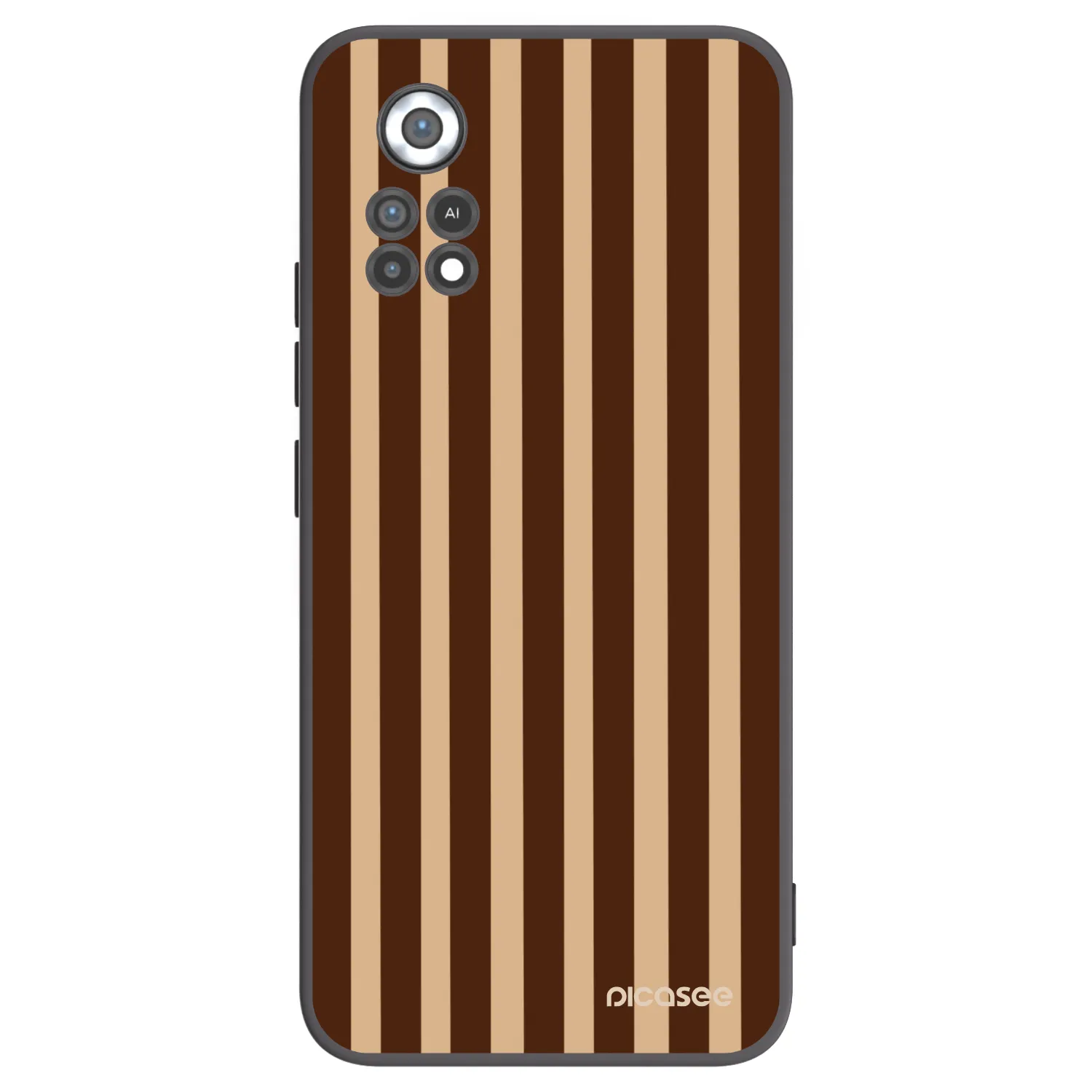 Picasee silikonski črni ovitek za Xiaomi Poco X4 Pro 5G - Brown lines