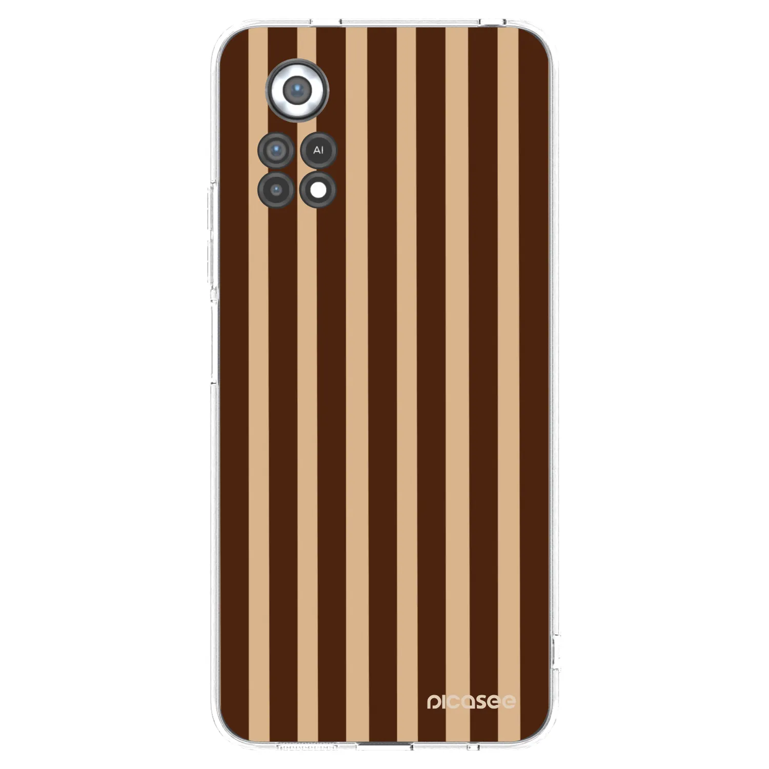 Picasee silikonski prozorni ovitek za Xiaomi Poco X4 Pro 5G - Brown lines