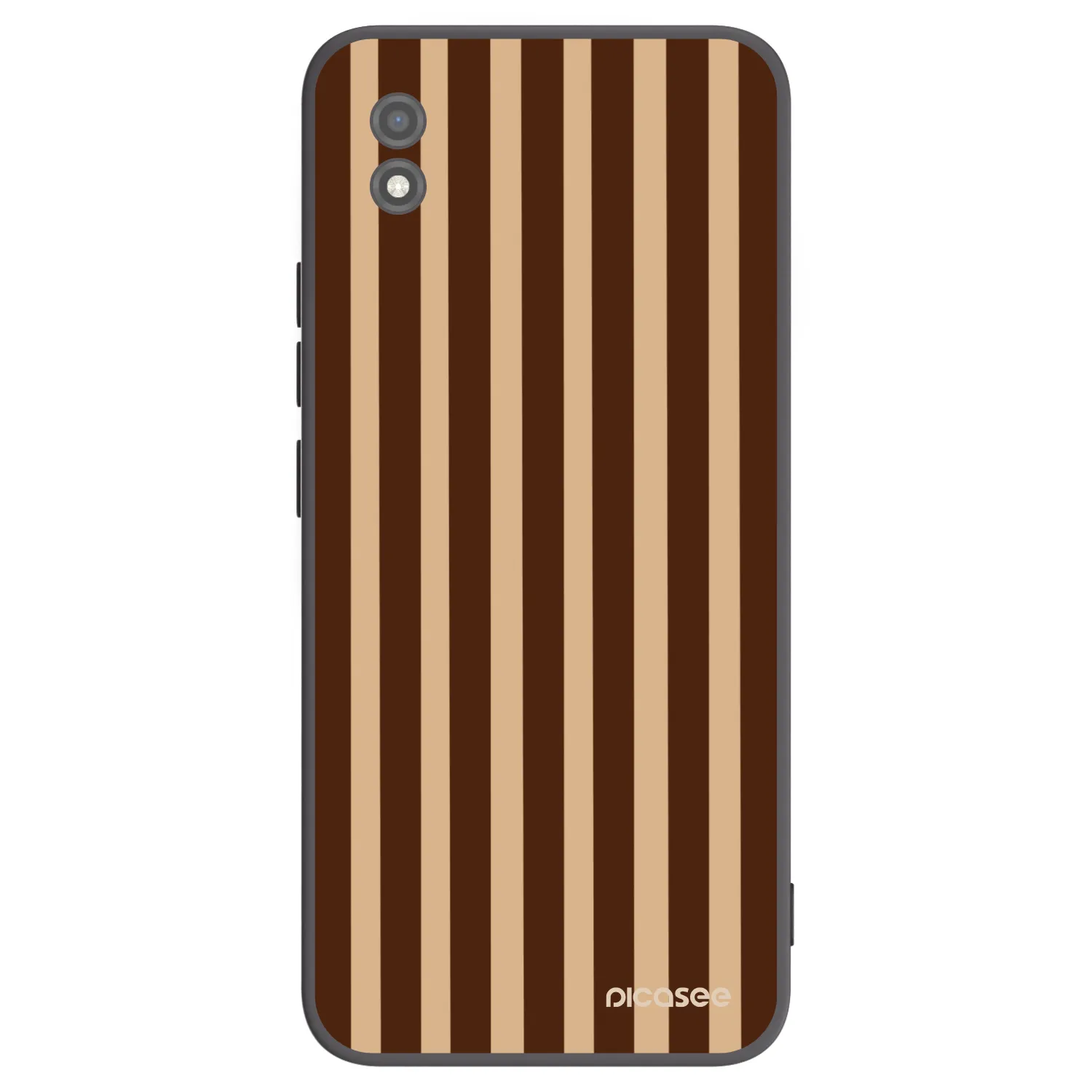 Picasee silikonski črni ovitek za Realme C11 (2021) - Brown lines
