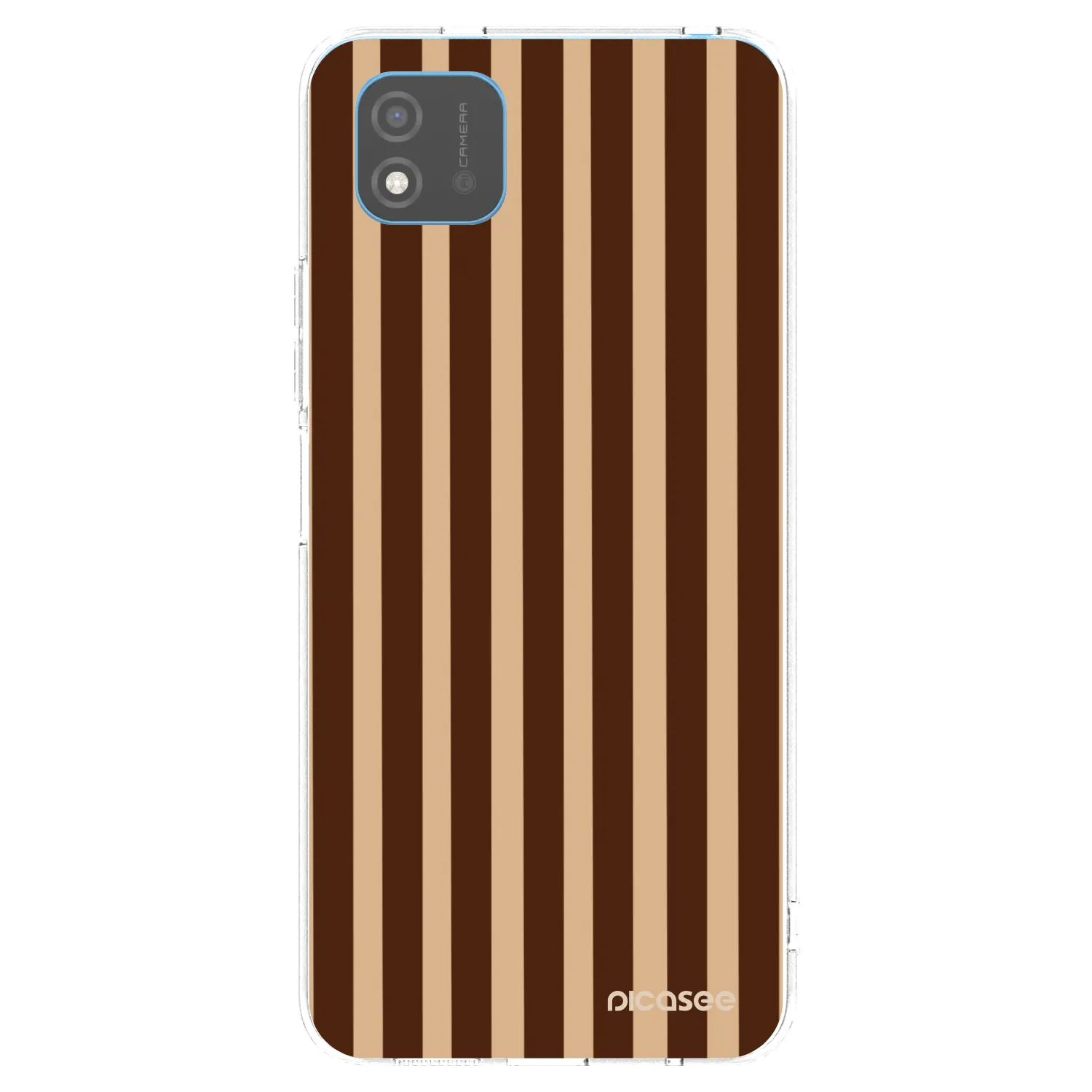 Picasee silikonski prozorni ovitek za Realme C11 (2021) - Brown lines