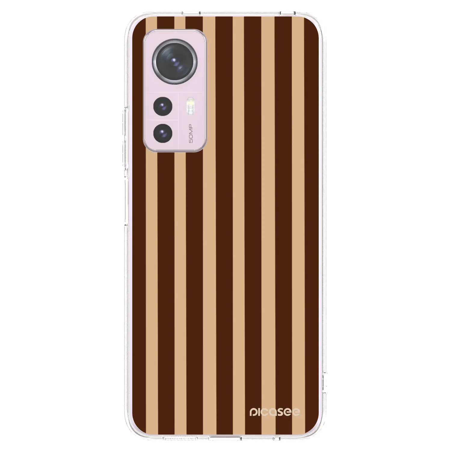 Picasee silikonski prozorni ovitek za Xiaomi 12 - Brown lines