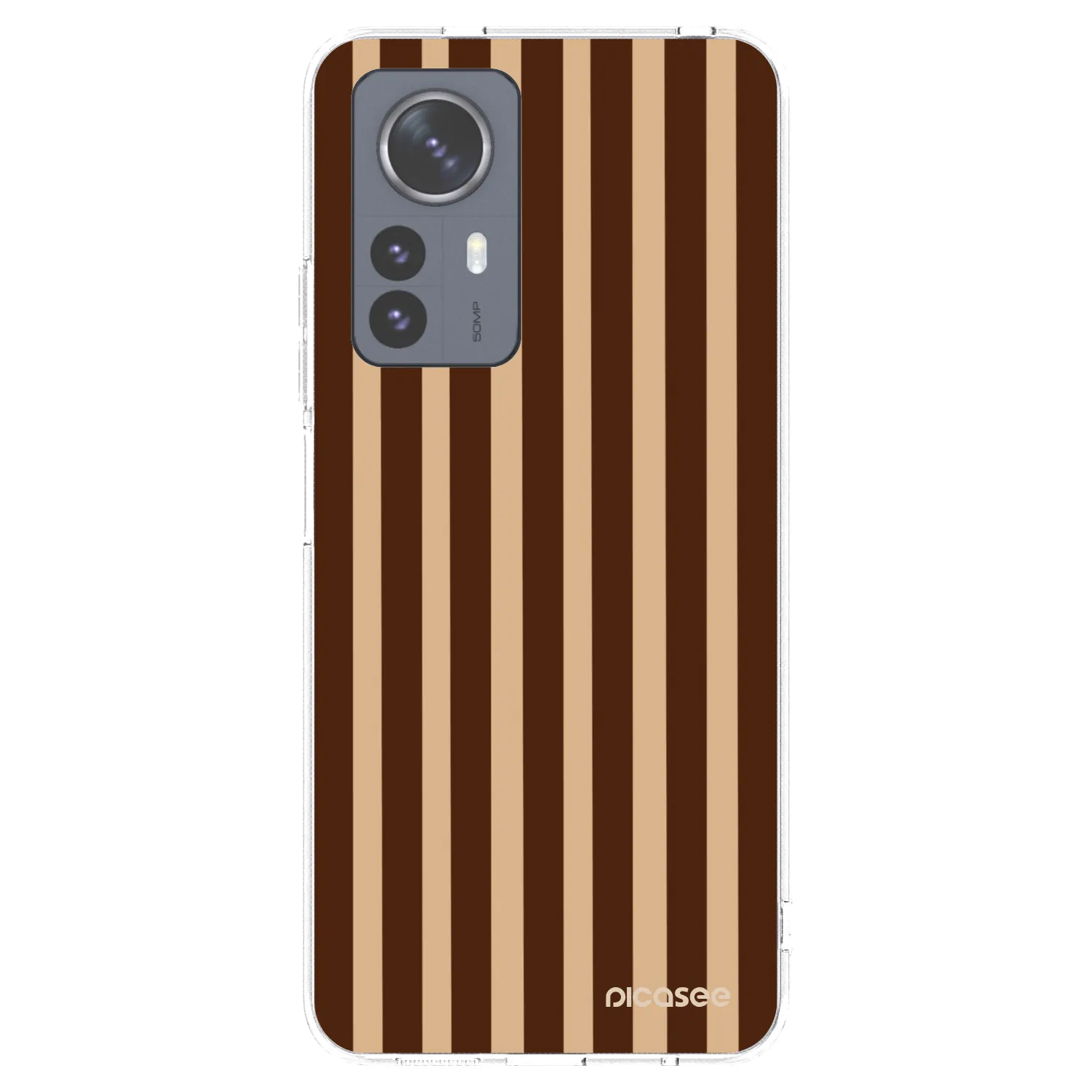 Picasee silikonski prozorni ovitek za Xiaomi 12 Pro - Brown lines