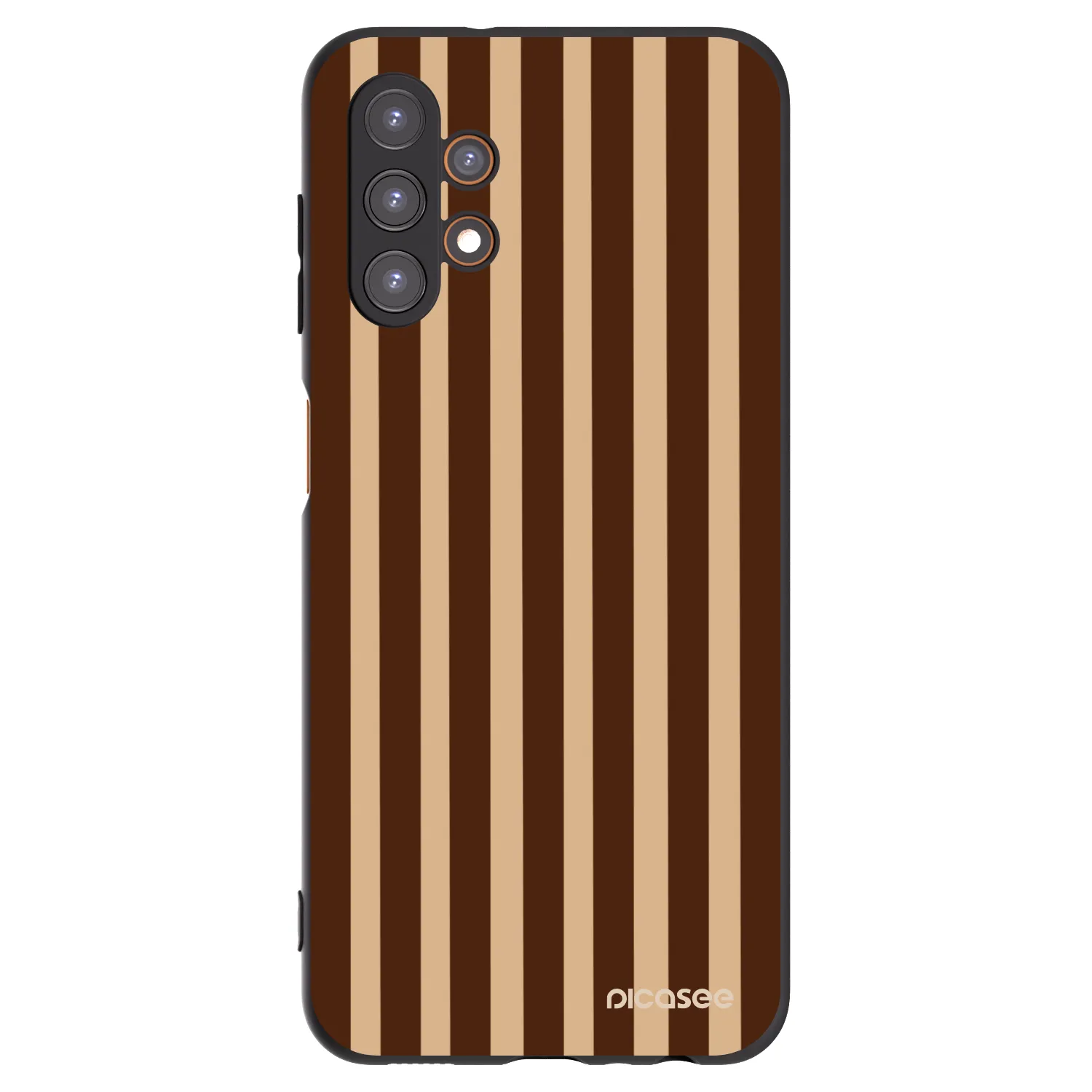 Picasee silikonski črni ovitek za Samsung Galaxy A13 4G A135 - Brown lines