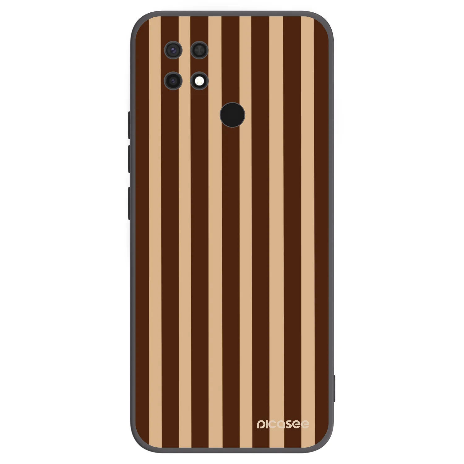Picasee silikonski črni ovitek za Xiaomi Redmi 10C - Brown lines