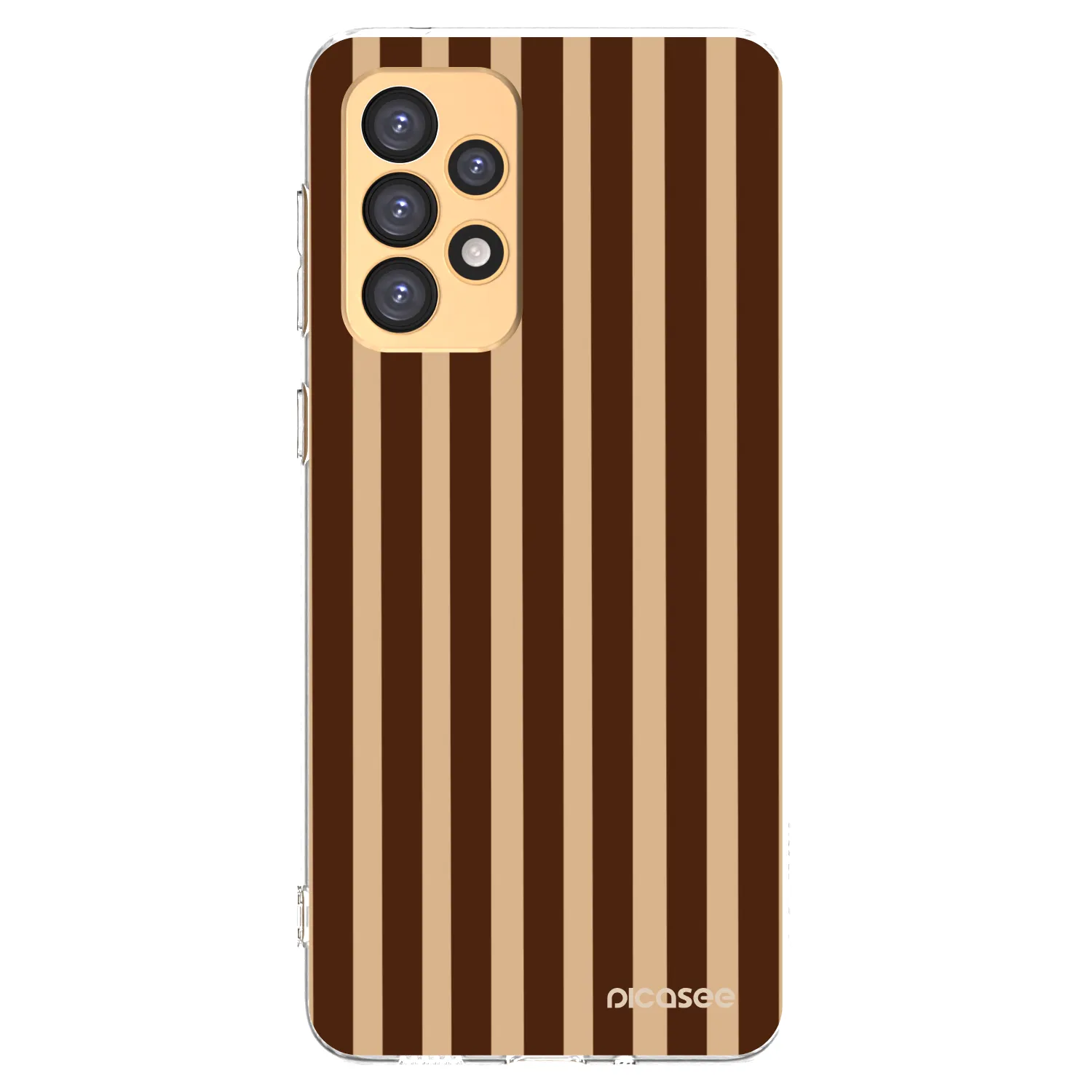 Picasee silikonski prozorni ovitek za Samsung Galaxy A33 5G A336 - Brown lines