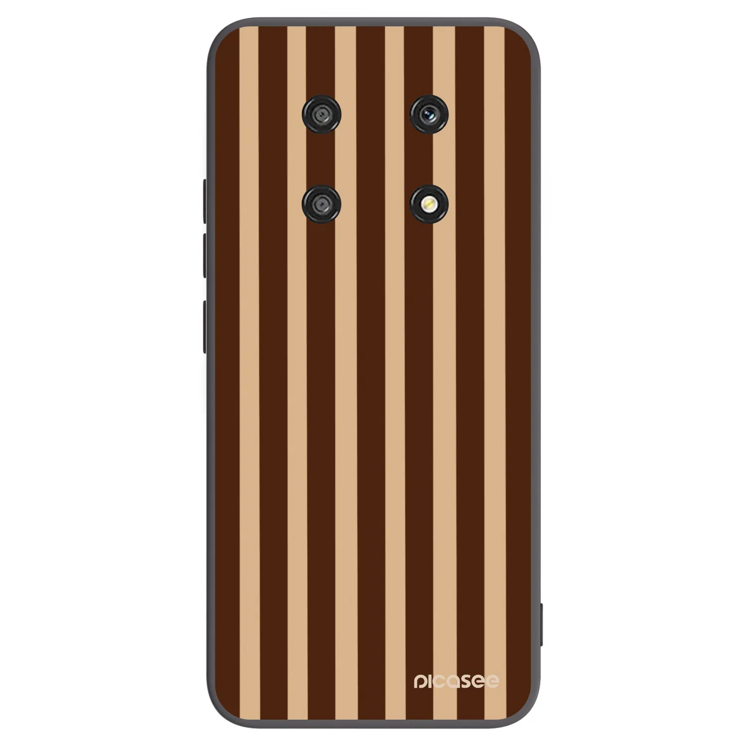 Picasee silikonski črni ovitek za Honor Magic4 Lite 5G - Brown lines