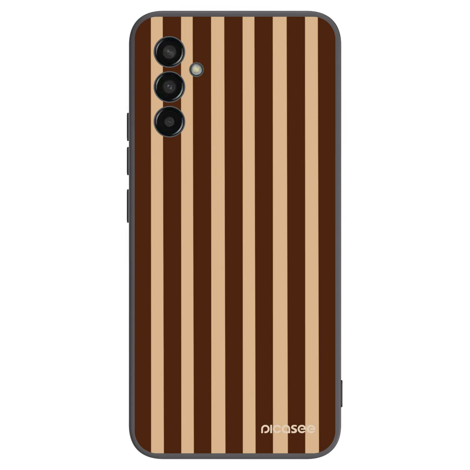 Picasee silikonski črni ovitek za Samsung Galaxy M13 M135F - Brown lines