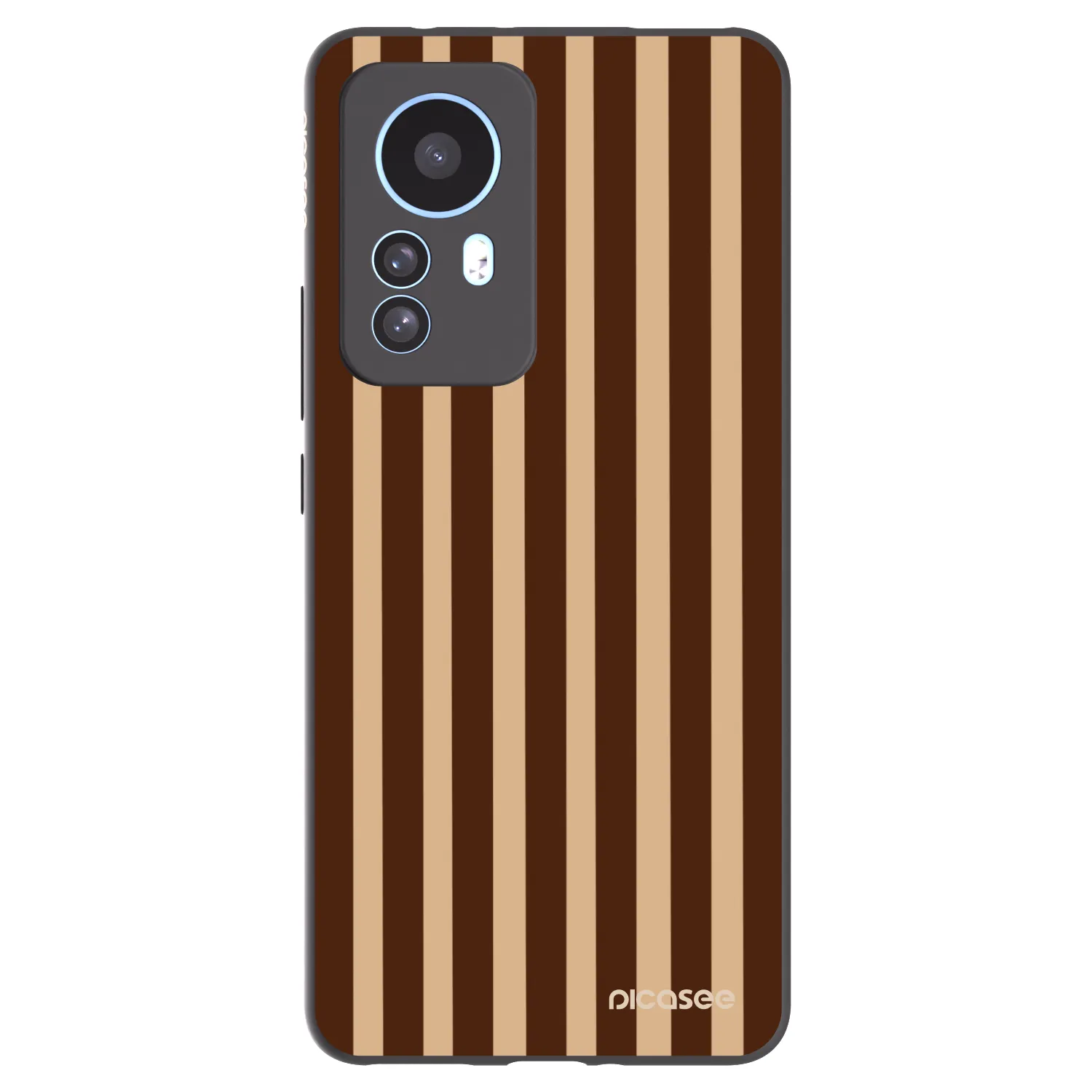 Picasee silikonski črni ovitek za Xiaomi 12T Pro - Brown lines
