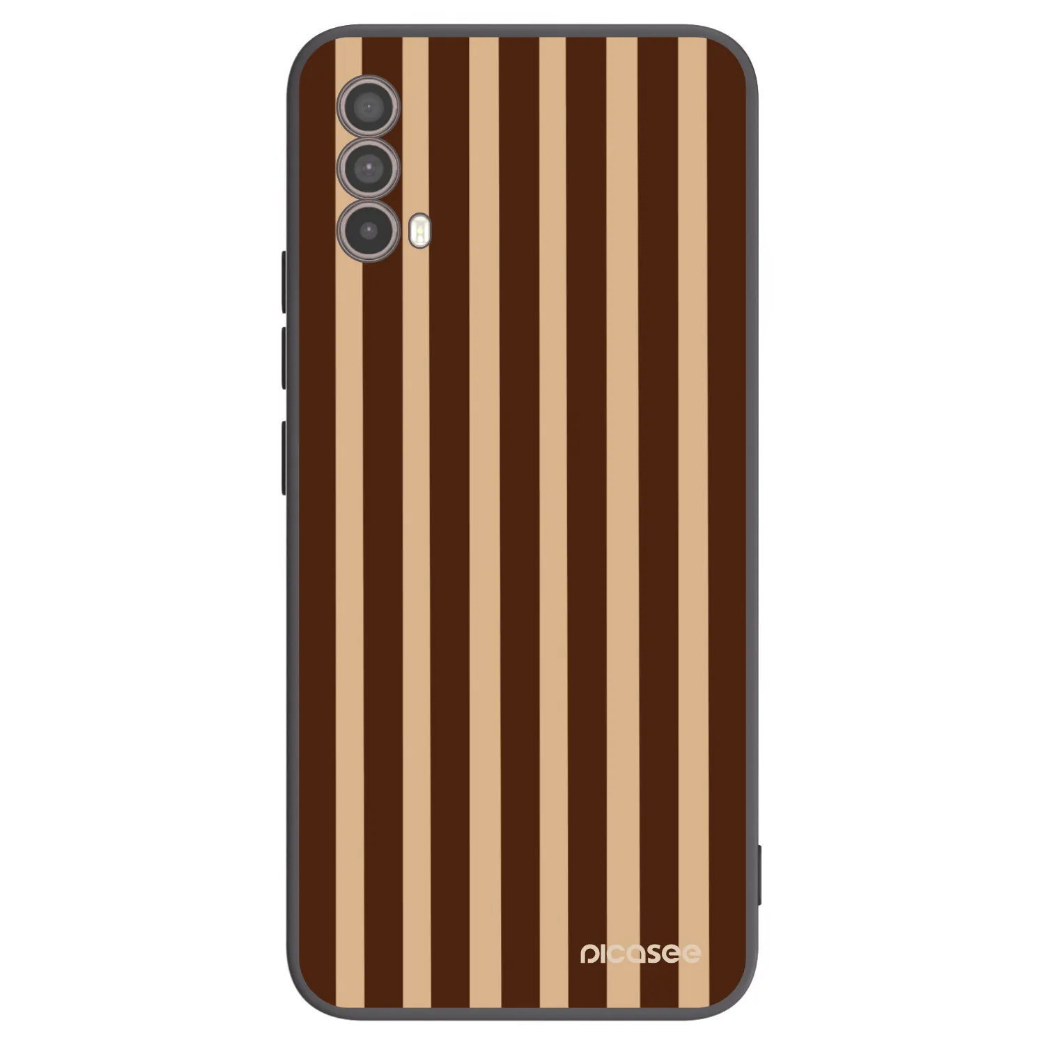 Picasee silikonski črni ovitek za Motorola Moto E40 - Brown lines